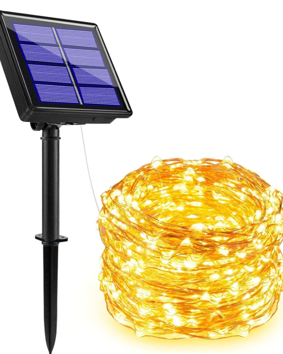 Solar Copper Wire String Lights