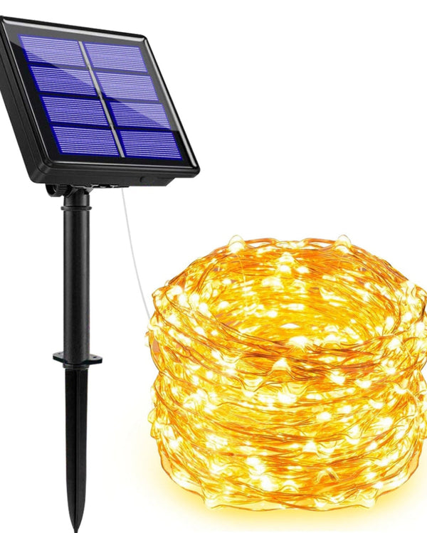 Solar Copper Wire String Lights